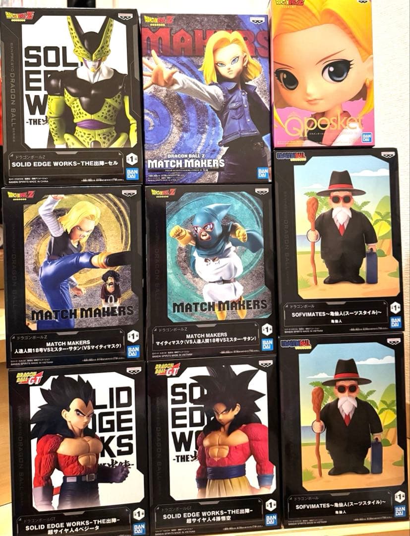 ドラゴンボール 未開封まとめ売り 人造人間18号/マイティマスク/亀仙人/セル