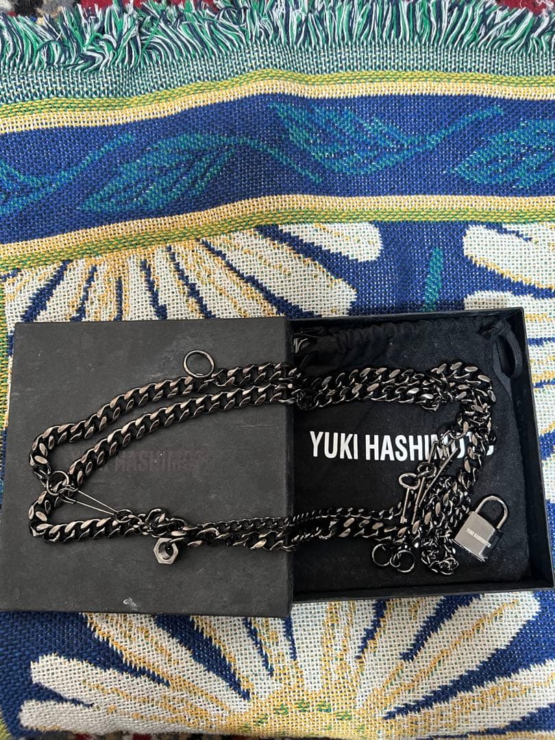 YUKI HASHIMOTOブラック チェーンネックレス