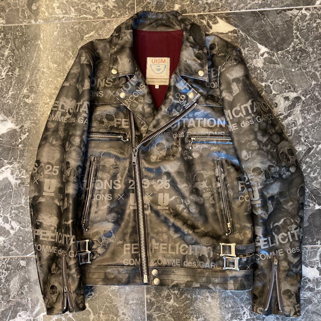 アンダーカバー コムデギャルソン コラボ ダブルネーム ライダース