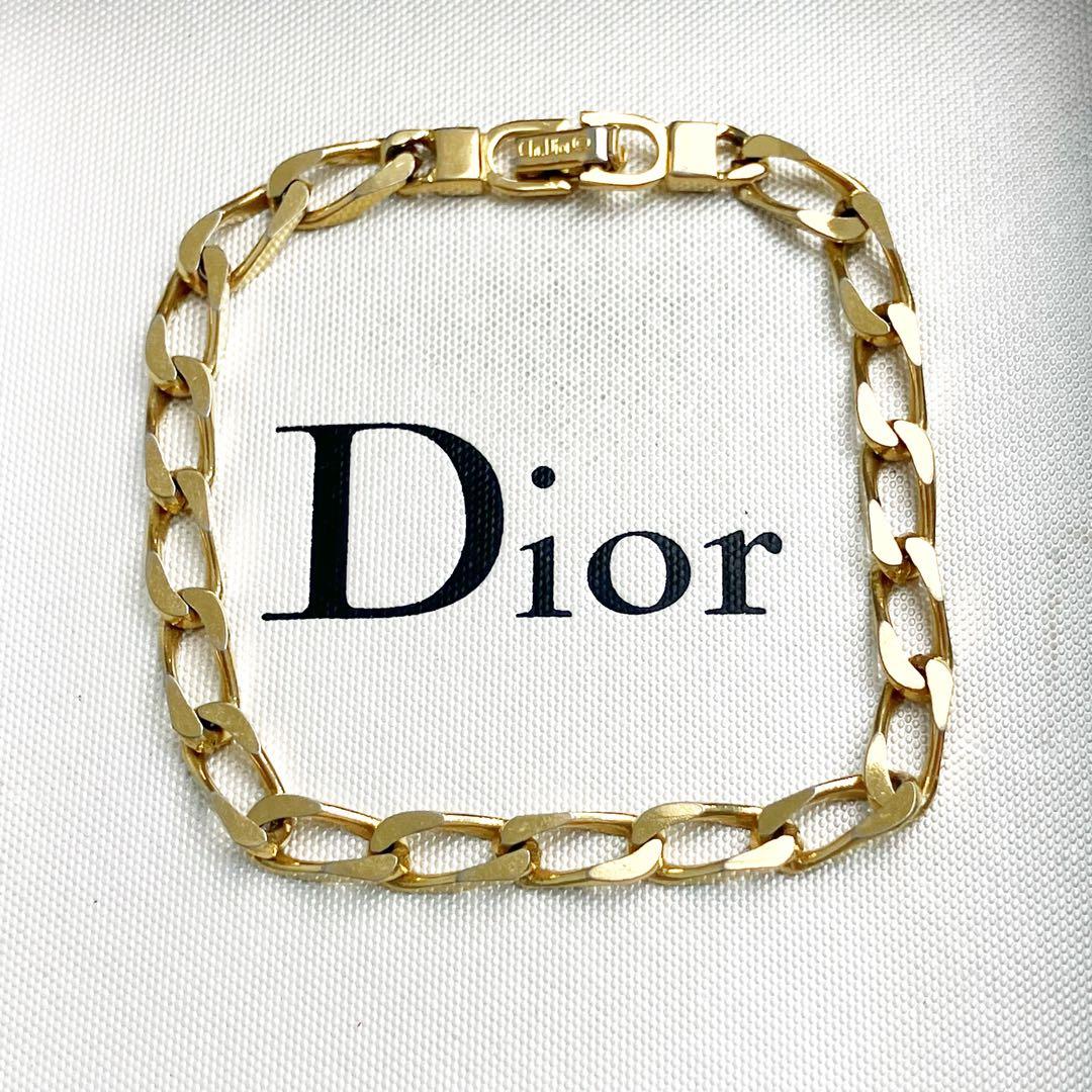 美品✨ クリスチャン　ディオール　ブレスレット　喜平　チェーン　ゴールド　希少