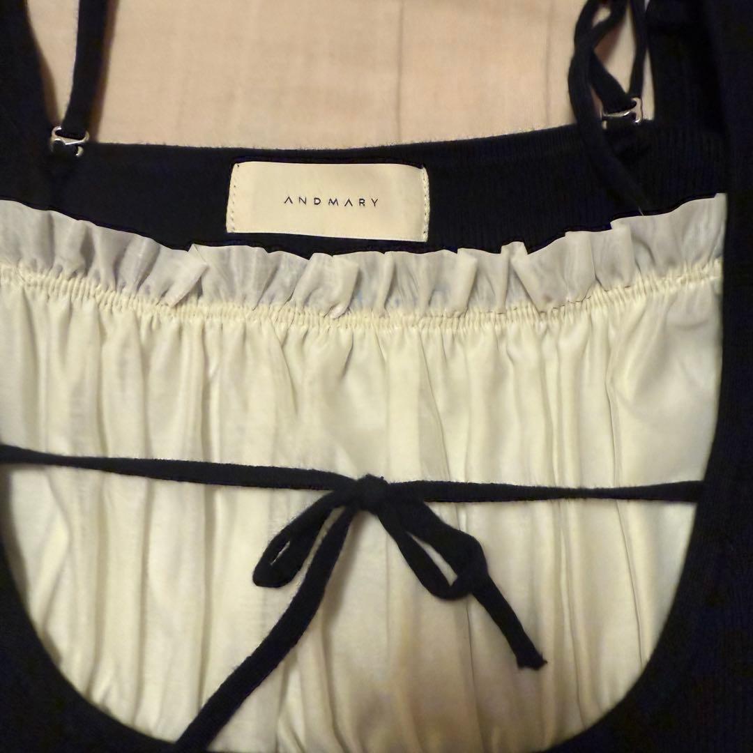 andmary Mew frill tops アンドマリー 黒 正規品 - メルカリ