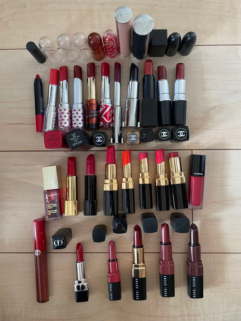 リップまとめ売りChanel、Dior、Bobbi Brown、NARSなど