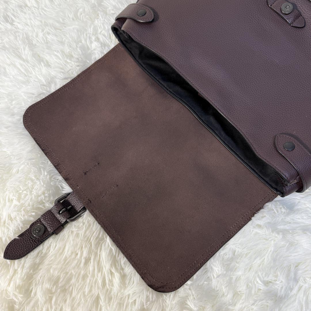 極美品】コーチ ハドソン メッセンジャー ダークブラウン 2WAY 30623