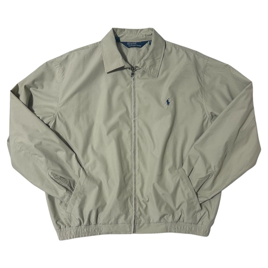Polo by RalphLauren スイングトップ ブルゾン ベージュ 90's Polo ポロ ラルフローレン スウィングトップ ベージュ系 M