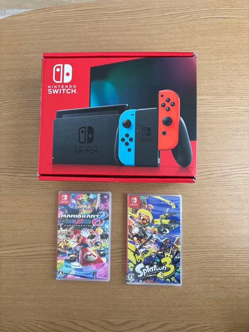 Nintendo Switch 本体 青赤 Joy-Con 2本付き