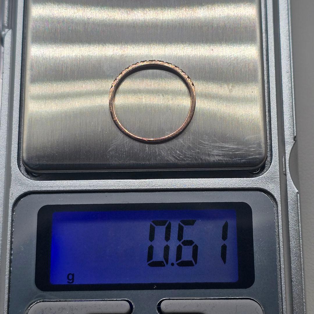 K10 ダイヤモンドリング 0.06ct 9号 ハーフエタニティ