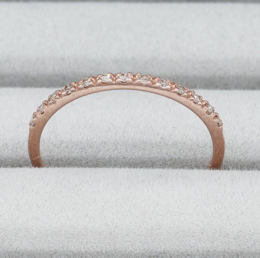 K10 ダイヤモンドリング 0.06ct 9号 ハーフエタニティ