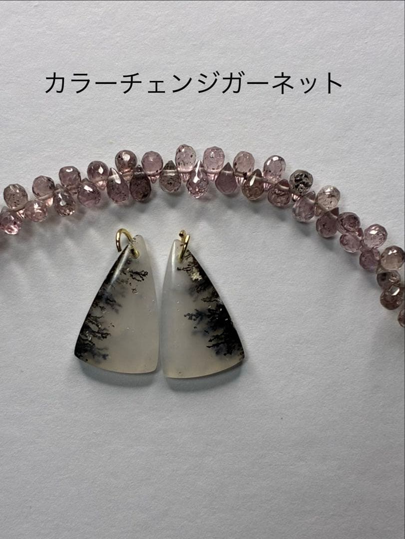 RiSaO＊様専用 14kgf アイリスアゲート ラウンドピアス