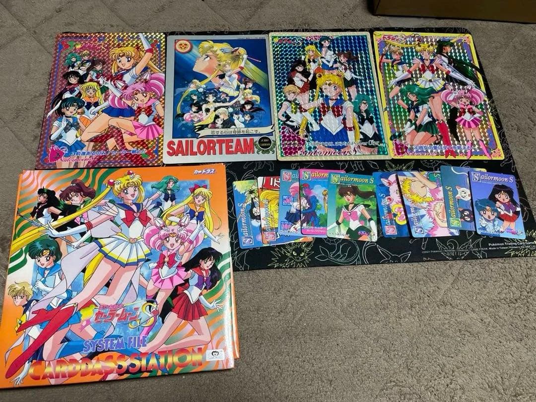 セーラームーン ファイル　ジャンボカード4枚　キラカード4枚　ノーマル一式