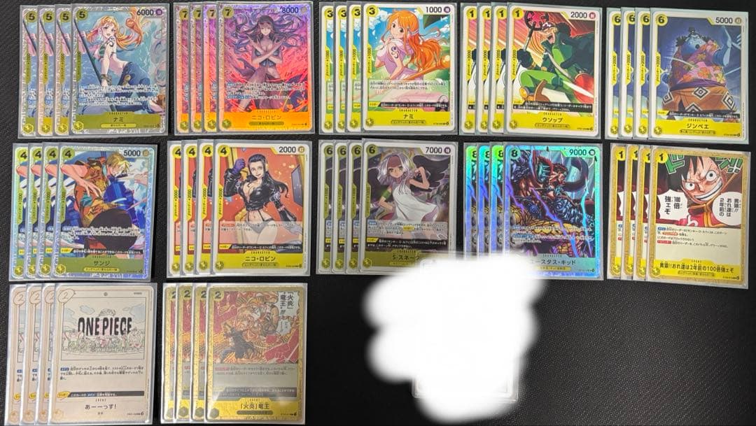 黄ルフィ　パーツ　ナミSR ロビンsr