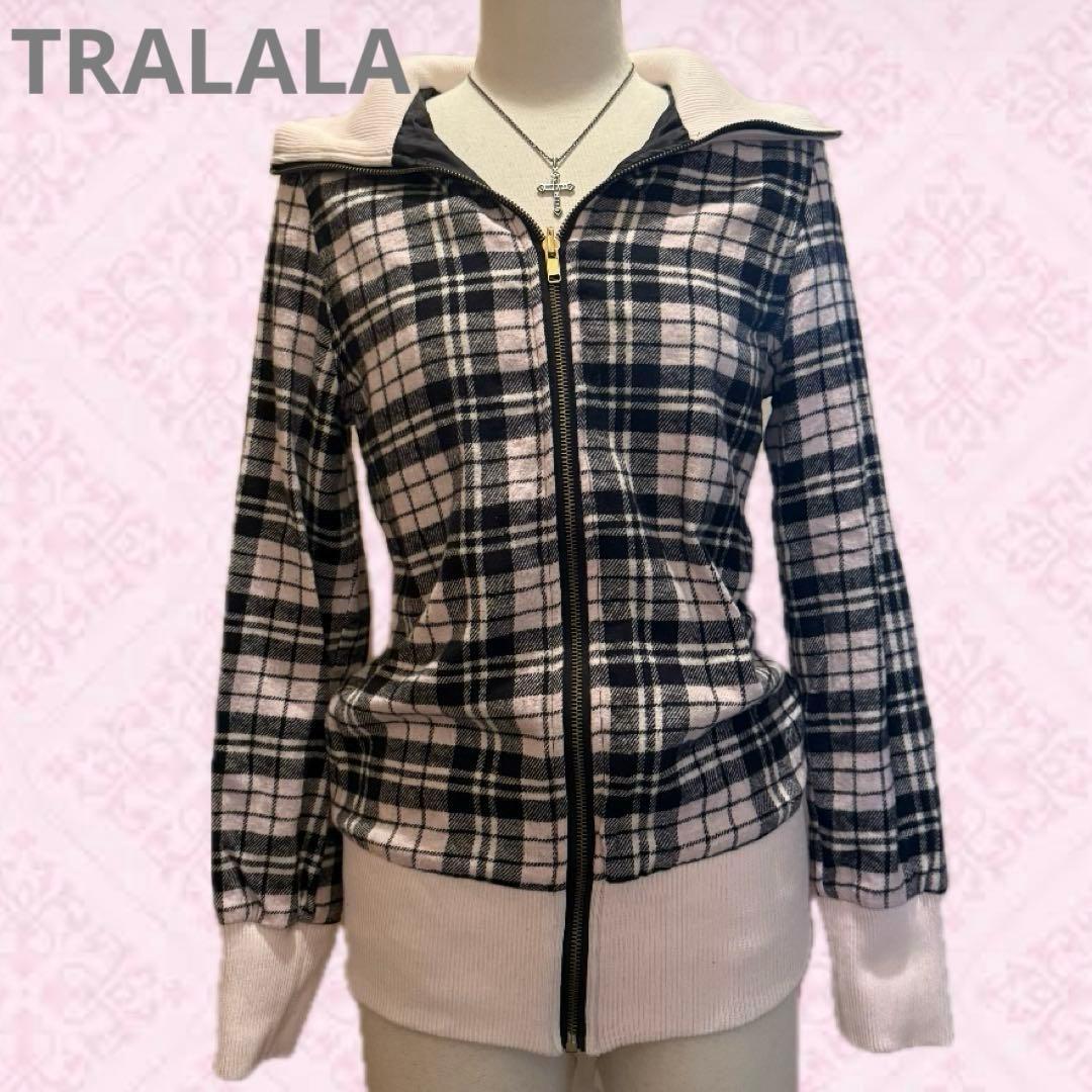 TRALALA LIZLISA Y2K 姫ギャル 当時物 ピンクチェックパーカー - メルカリ