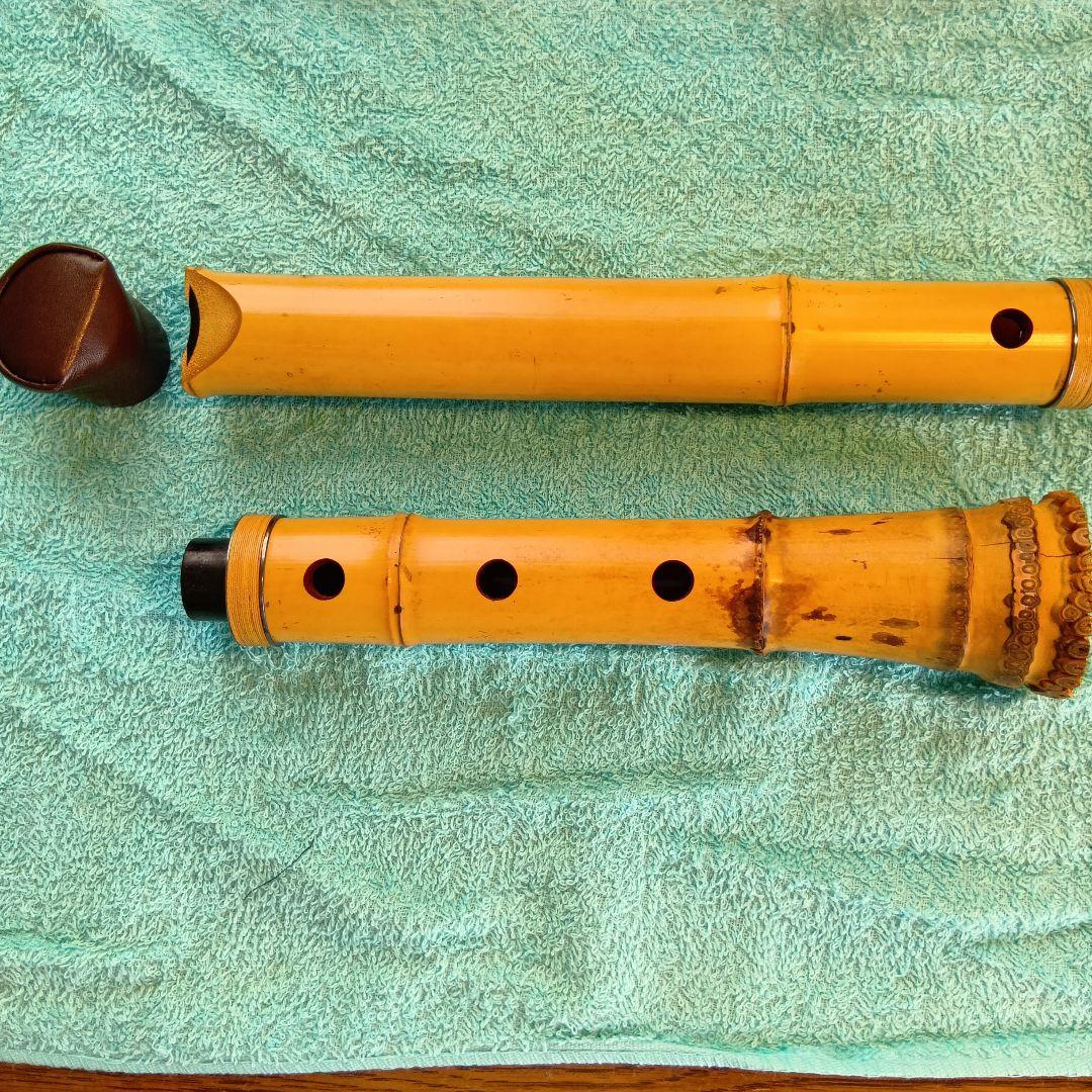 精華銘　都山流尺八　一尺六寸管　篁山調