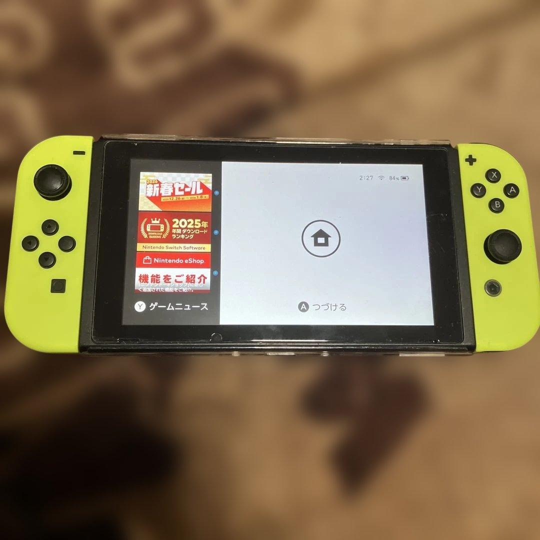 NintendoSwitch ネオンイエロー　本体　2018年度版　動作確認済