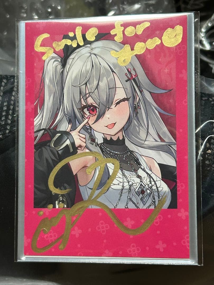 響咲リオナ 直筆サイン入りチェキ風カード 2025年誕生日記念グッズ