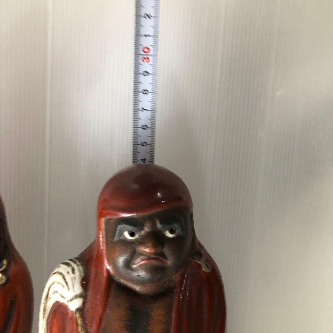 達磨大師像 達磨 置物 陶磁器 骨董 2体セット - メルカリ