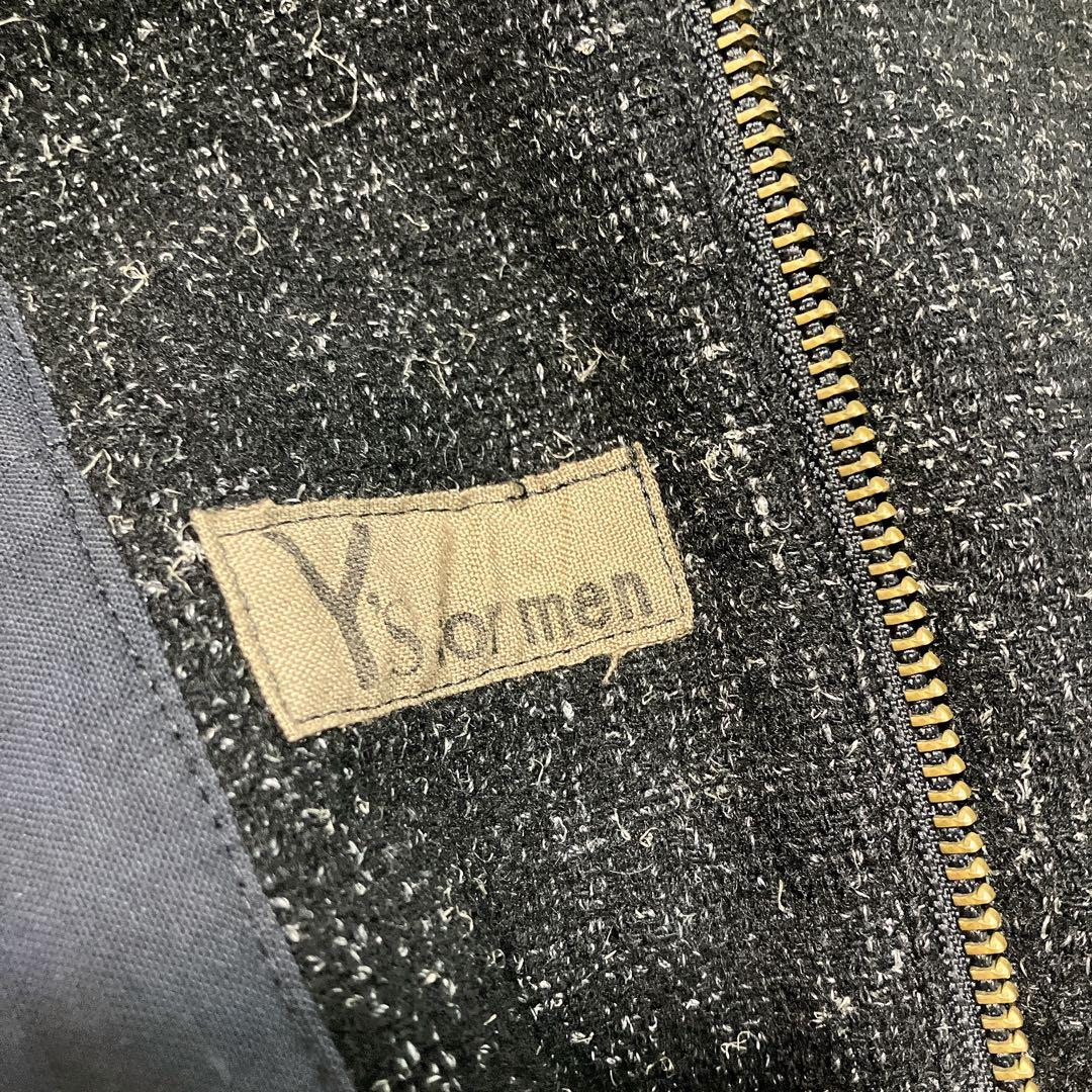 Y's for men【初期タグ】ブルゾン ツイード ジップ 黒 - メルカリ