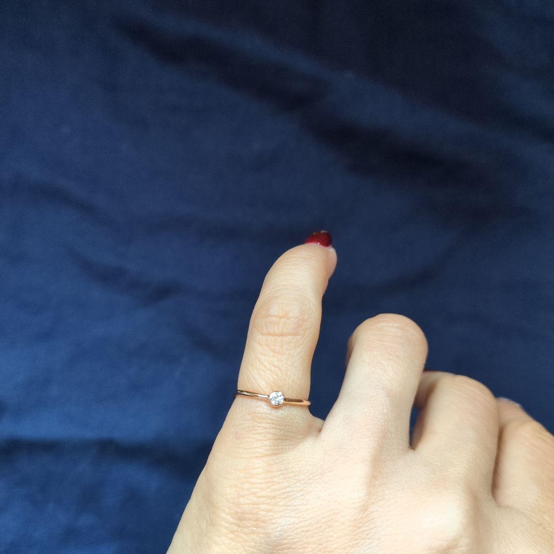 ティファニー シングルロウ リング 750 rg 6.5号 美品 現行品