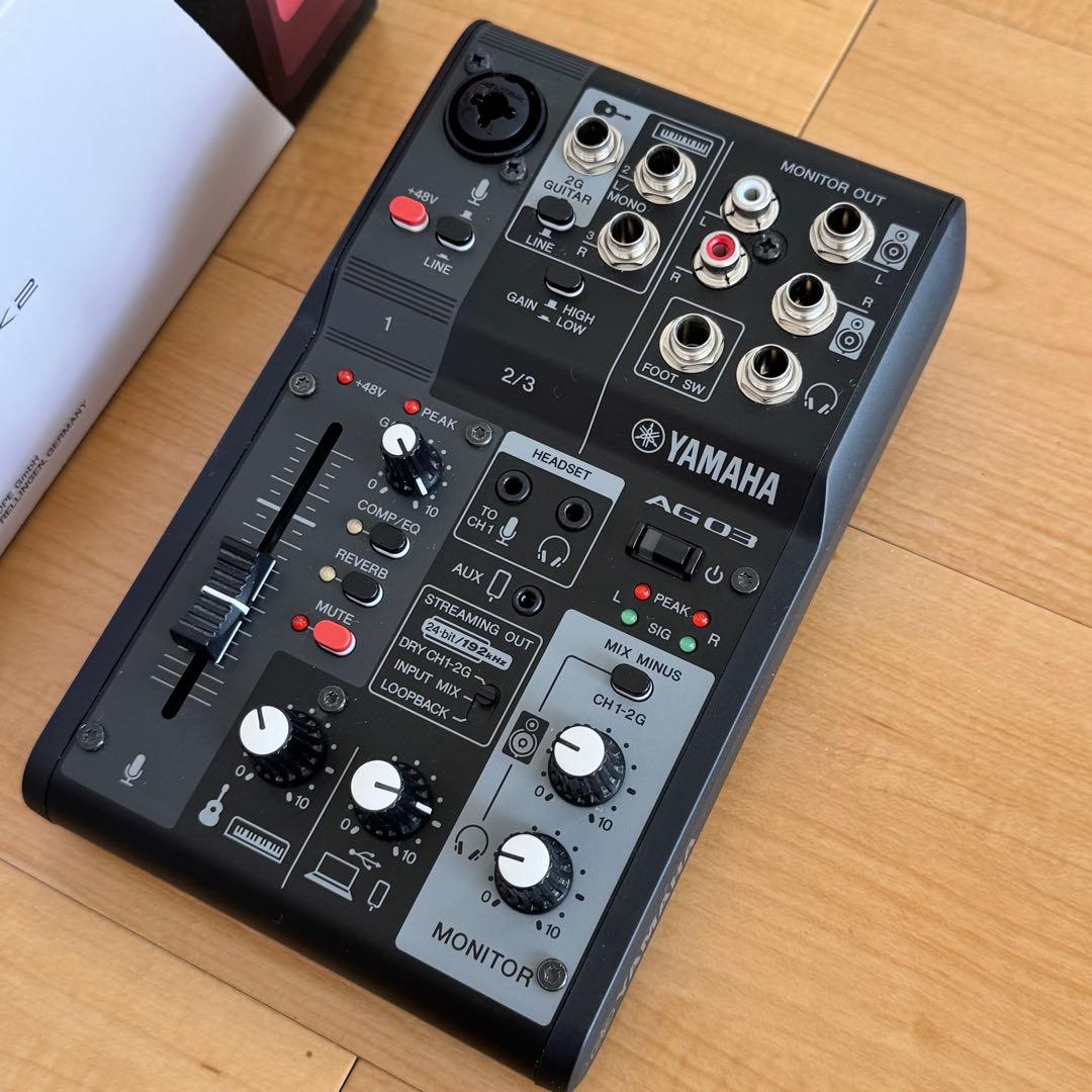 【美品】ヤマハ AG03 MK2 オーディオインターフェイス　AG03MK2