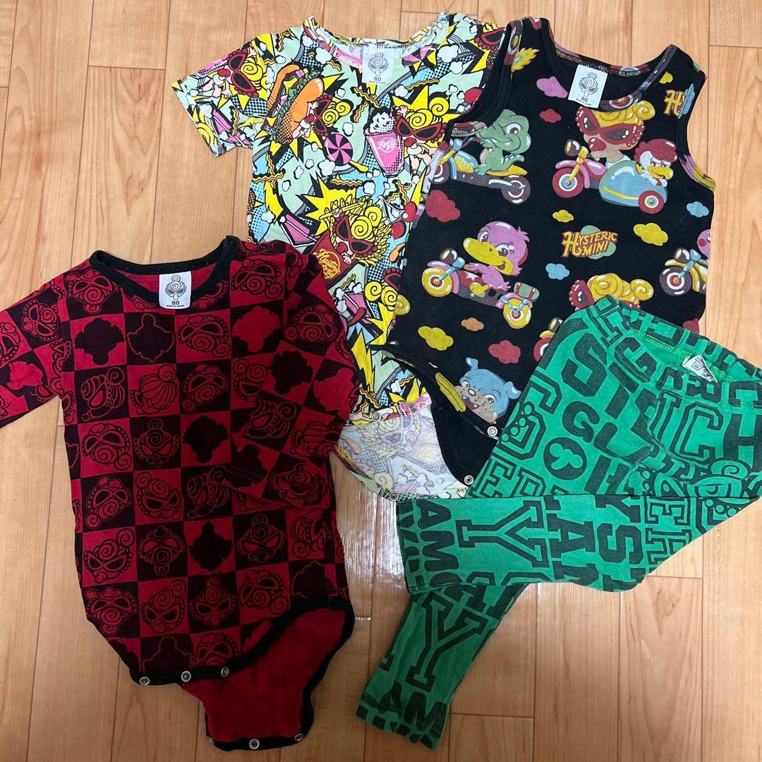 ヒステリックミニ ロンパース 80cm 5点セット