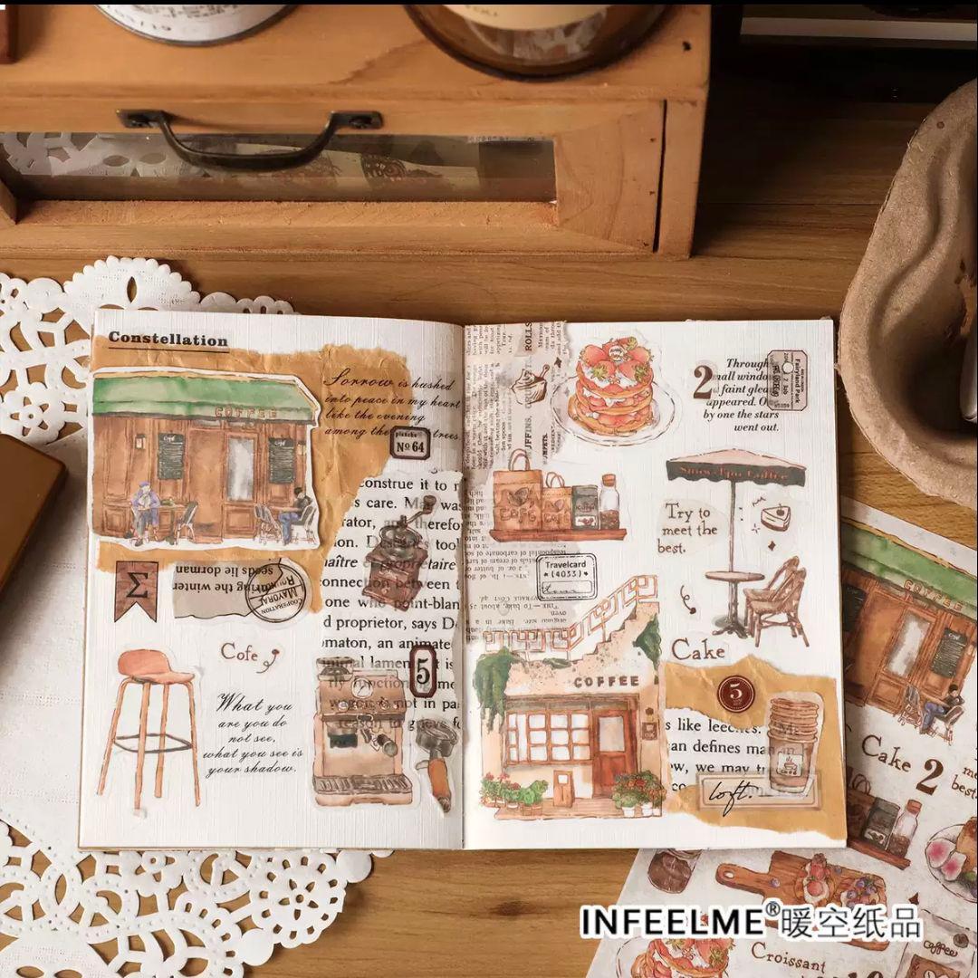 シールシート 和紙 ジャーナル コラージュ 手帳 バレットジャーナル