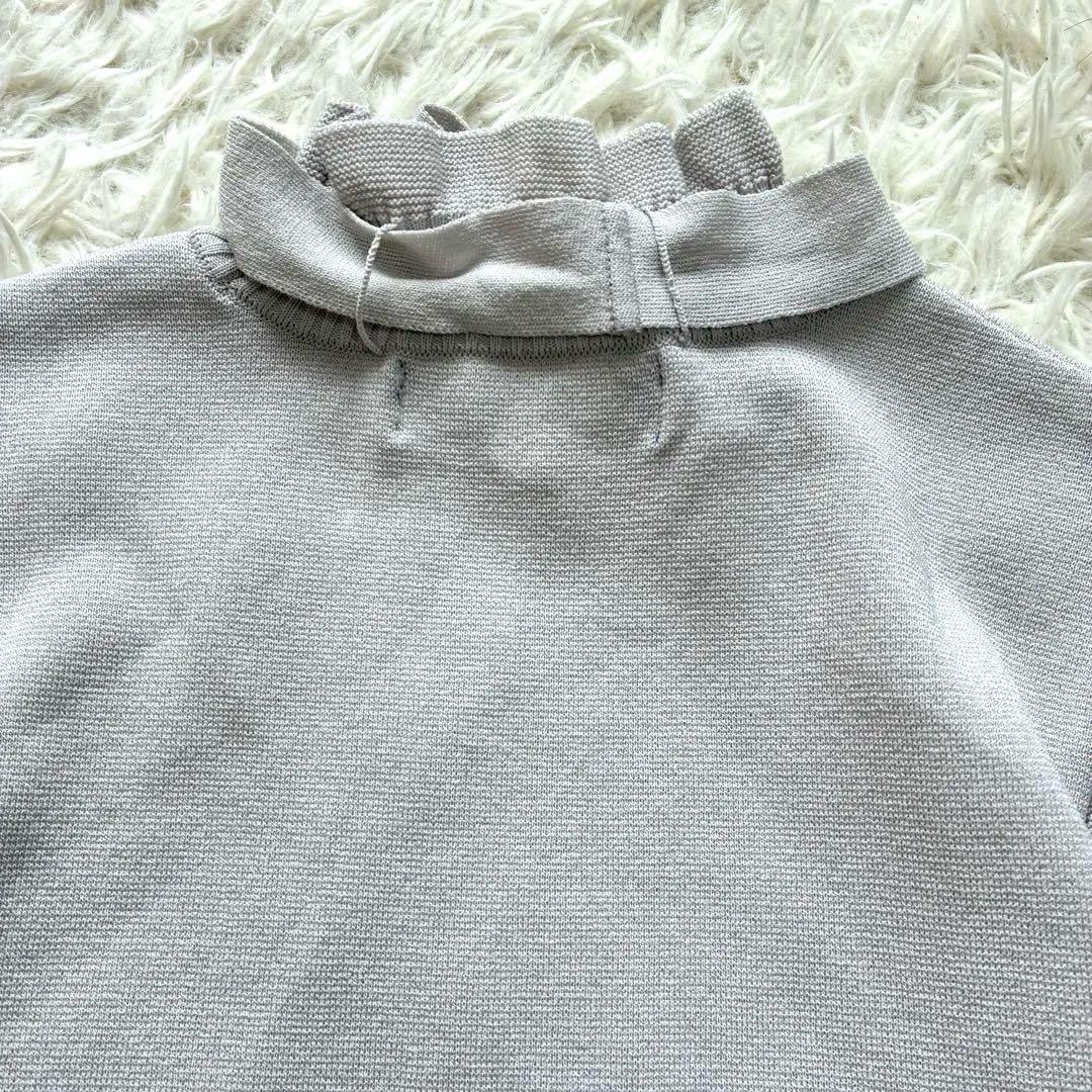 美品✨エムズグレイシー 22年モデル フリル ニット ボウタイ リボン