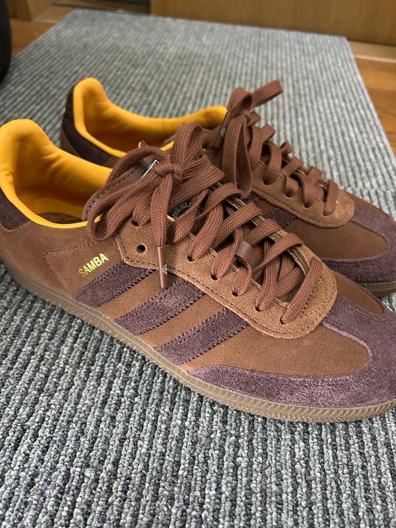【韓国限定】adidas Samba ブラウン/イエロー スニーカー adidas（アディダス） adidas originals スニーカー SAMBA OG IG6174
