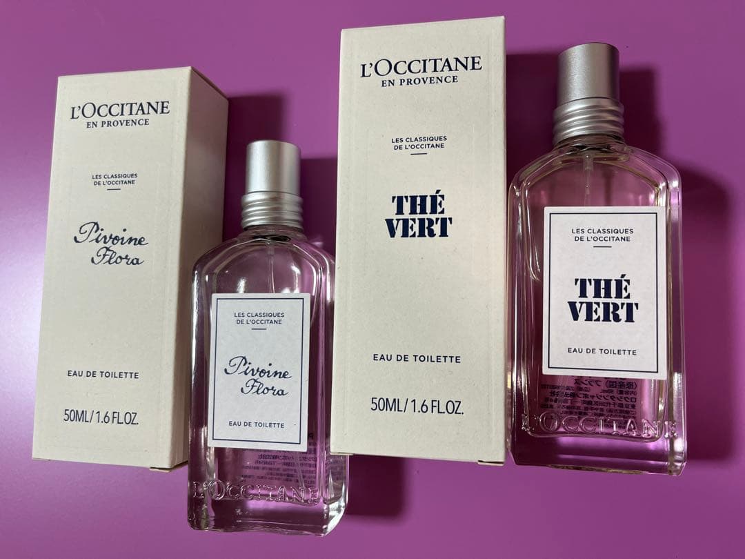 【数量限定】ロクシタン グリーンティ ピオニー　オードトワレ50ml×2つ