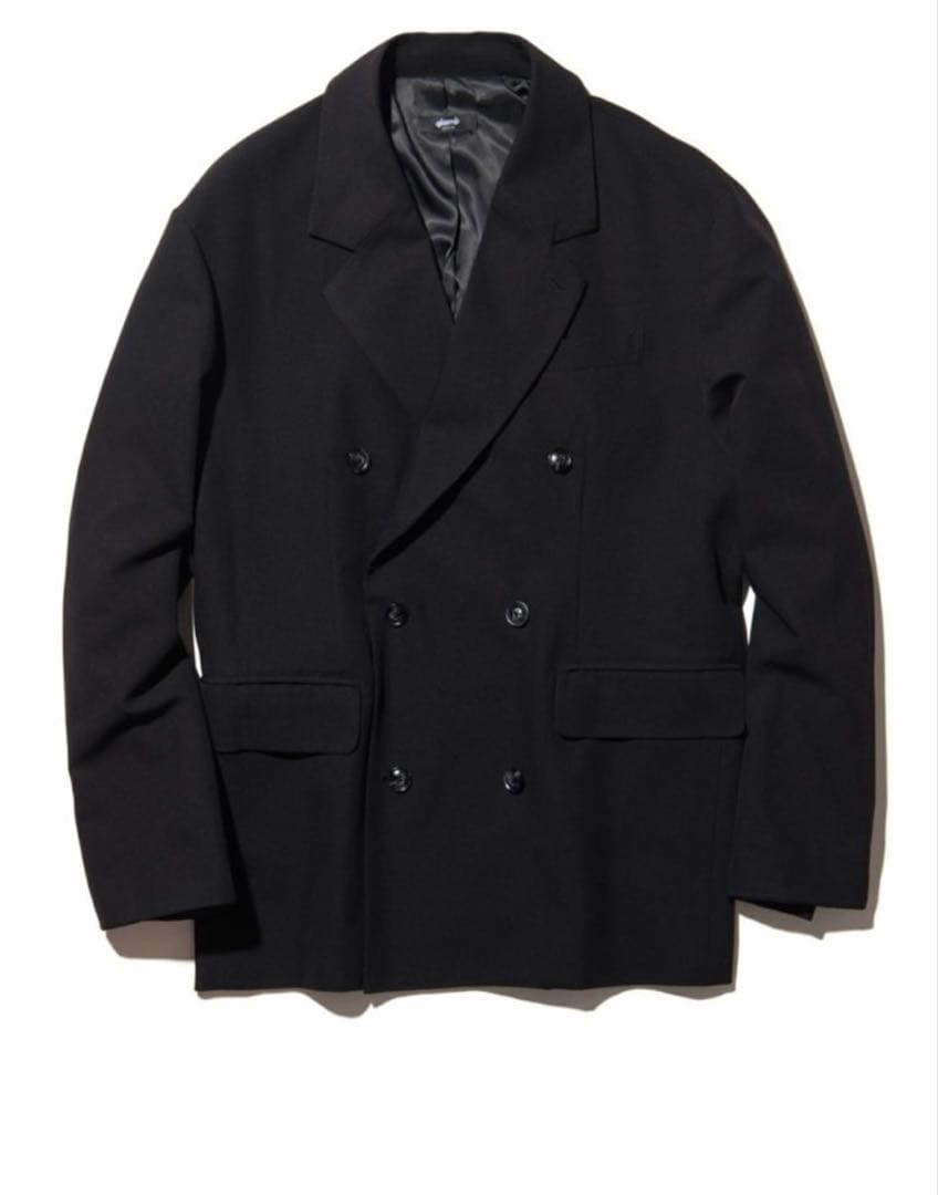 glamb ブラック ダブルブレストジャケット　Lサイズ