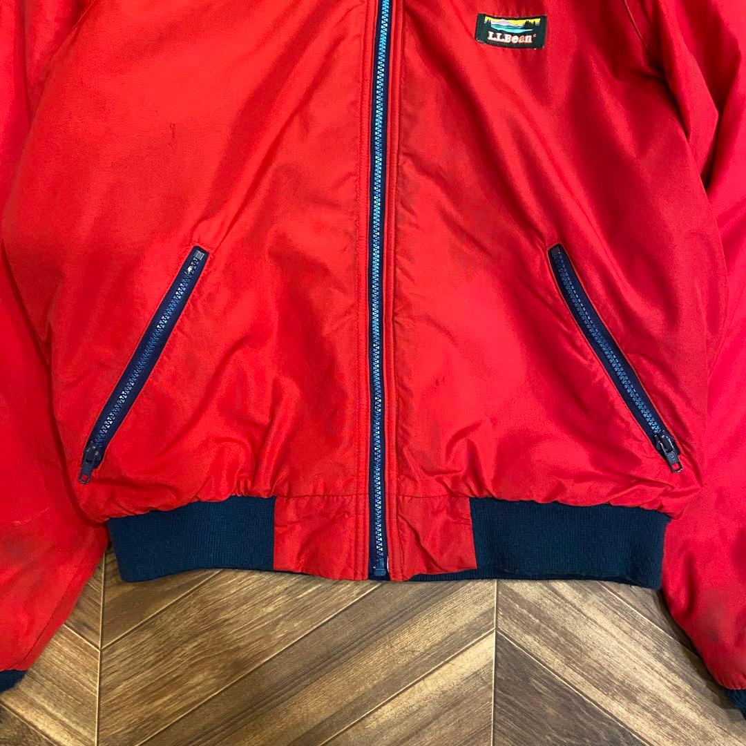 80s L.L.bean 赤 レッド M ウォームアップジャケット