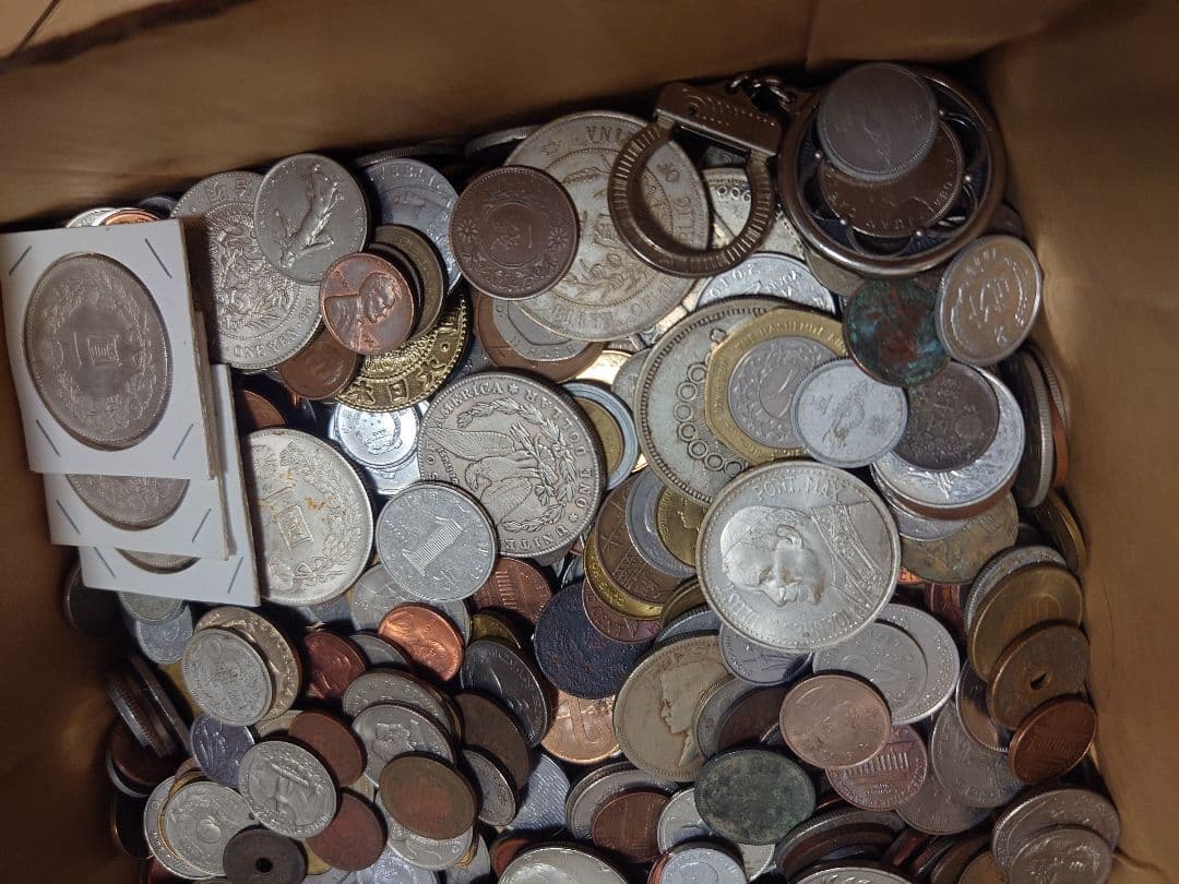 ぜ*ん様 古銭まとめ　約10kg 古銭まとめ 約610g 雑銭まとめ 近代貨幣 アンティーク 【アルミ貨なし