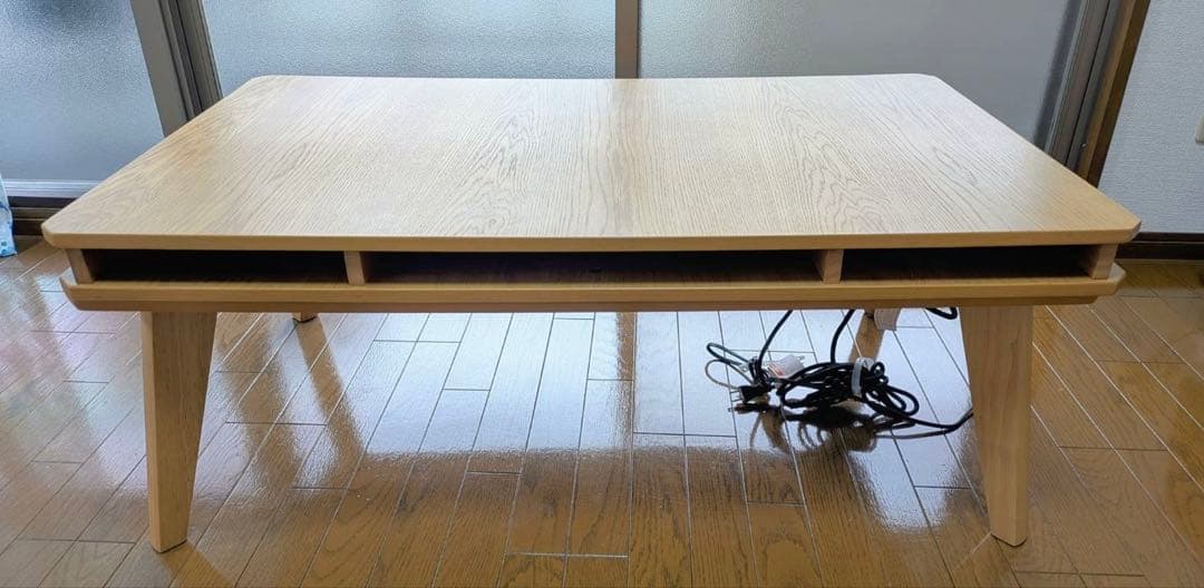 北欧風こたつテーブルUSB対応電源タップ付き