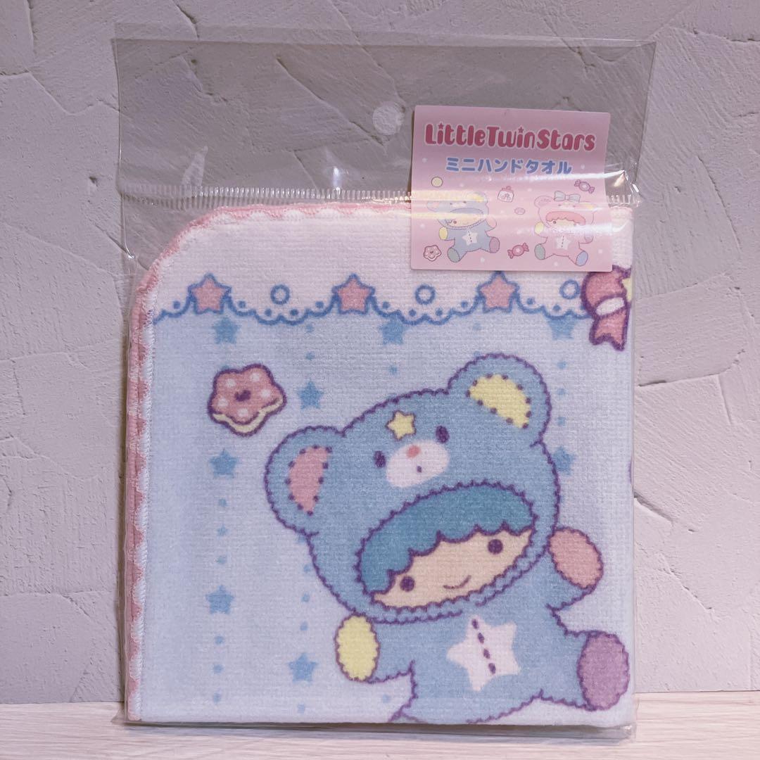 サンリオ リトルツインスターズ ミニハンドタオル パフポフ キキ&ララ