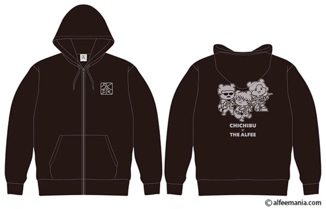 THE ALFEE　51年目の冬祭り　パーカー　黒　ポテくまくん