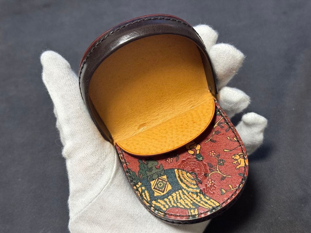 Drake's×GANZO 小銭入れ ダークブラウン 馬蹄 限定