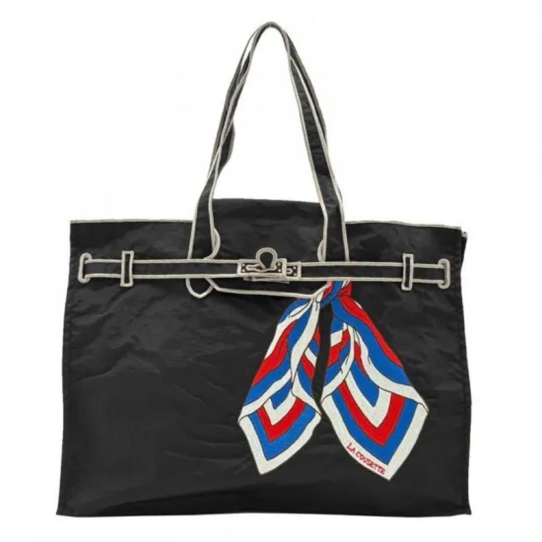 LA COUSETTE ラクゼット クラシックエコバック￼ ブラック　Lサイズ