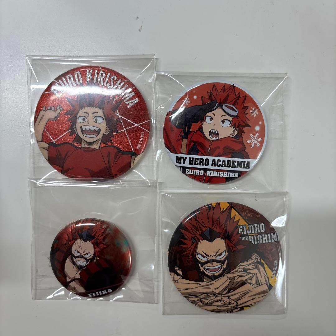 僕のヒーローアカデミア 切島鋭児郎 缶バッジ 4個セット - メルカリ