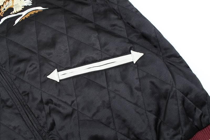 HOUSTON レーヨン スカジャン ALASKA HAWK柄 51216 L - メルカリ