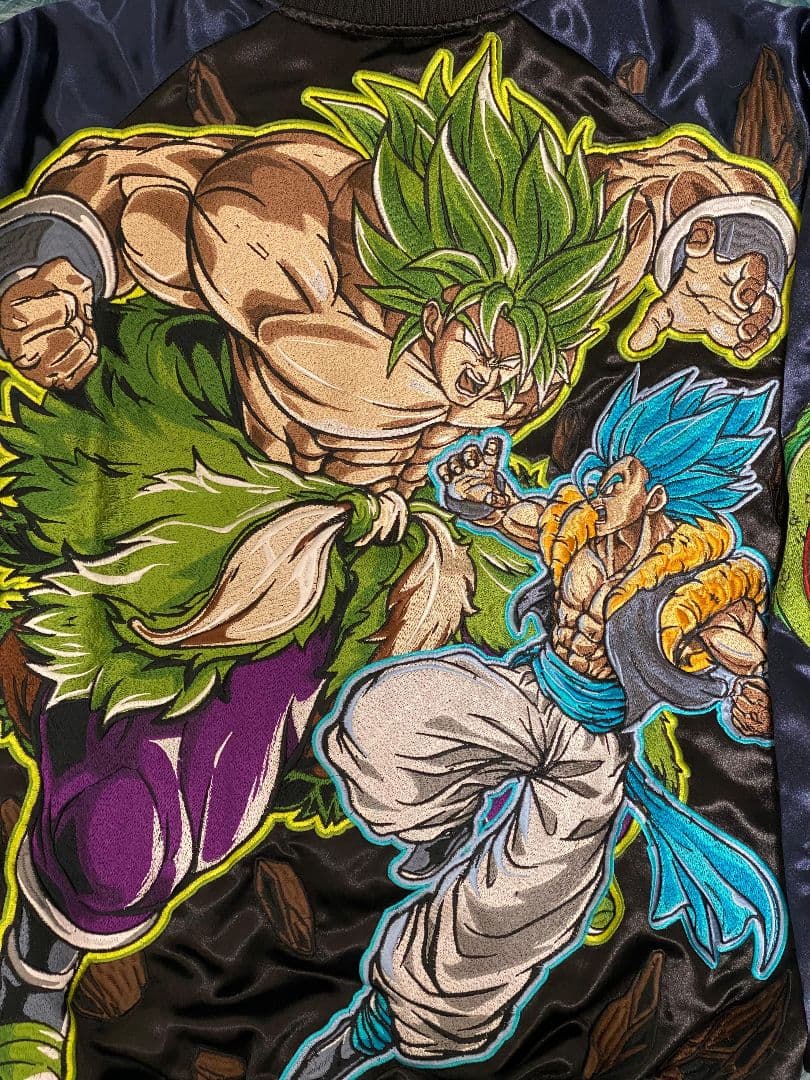 世界28着限定] レア ドラゴンボール BROLY GOGETA スカジャン
