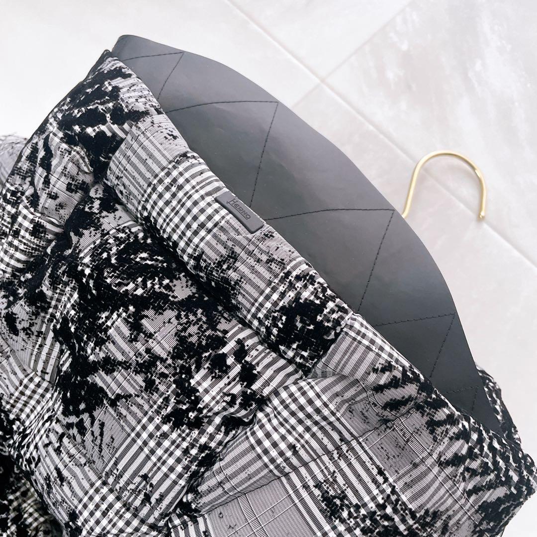 極美品✨近年 ヘルノ ラミナー ダウンブルゾン フロッキー加工