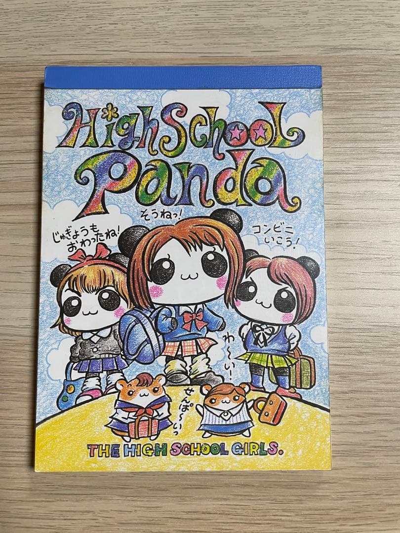 平成レトロ　メモ帳　パンダ　ギャル　レア