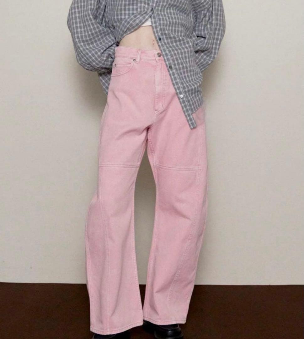 maison special ピンク デニムパンツ 38