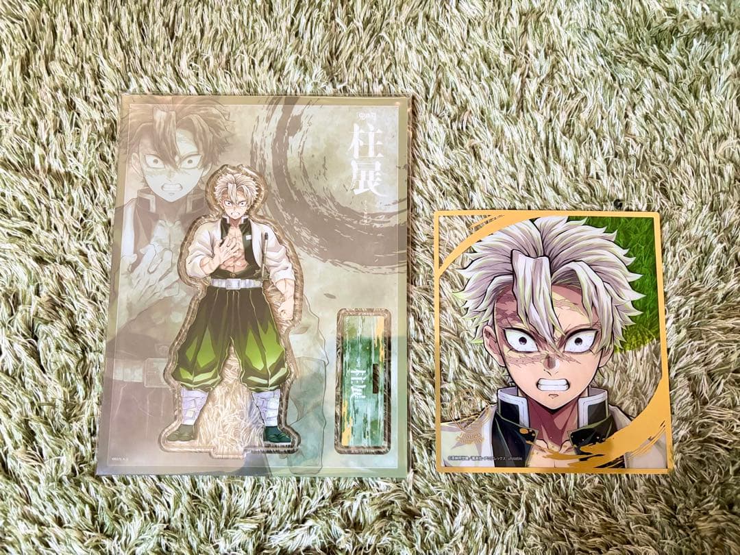 不死川実弥　アクリルスタンド　ミニクリア色紙