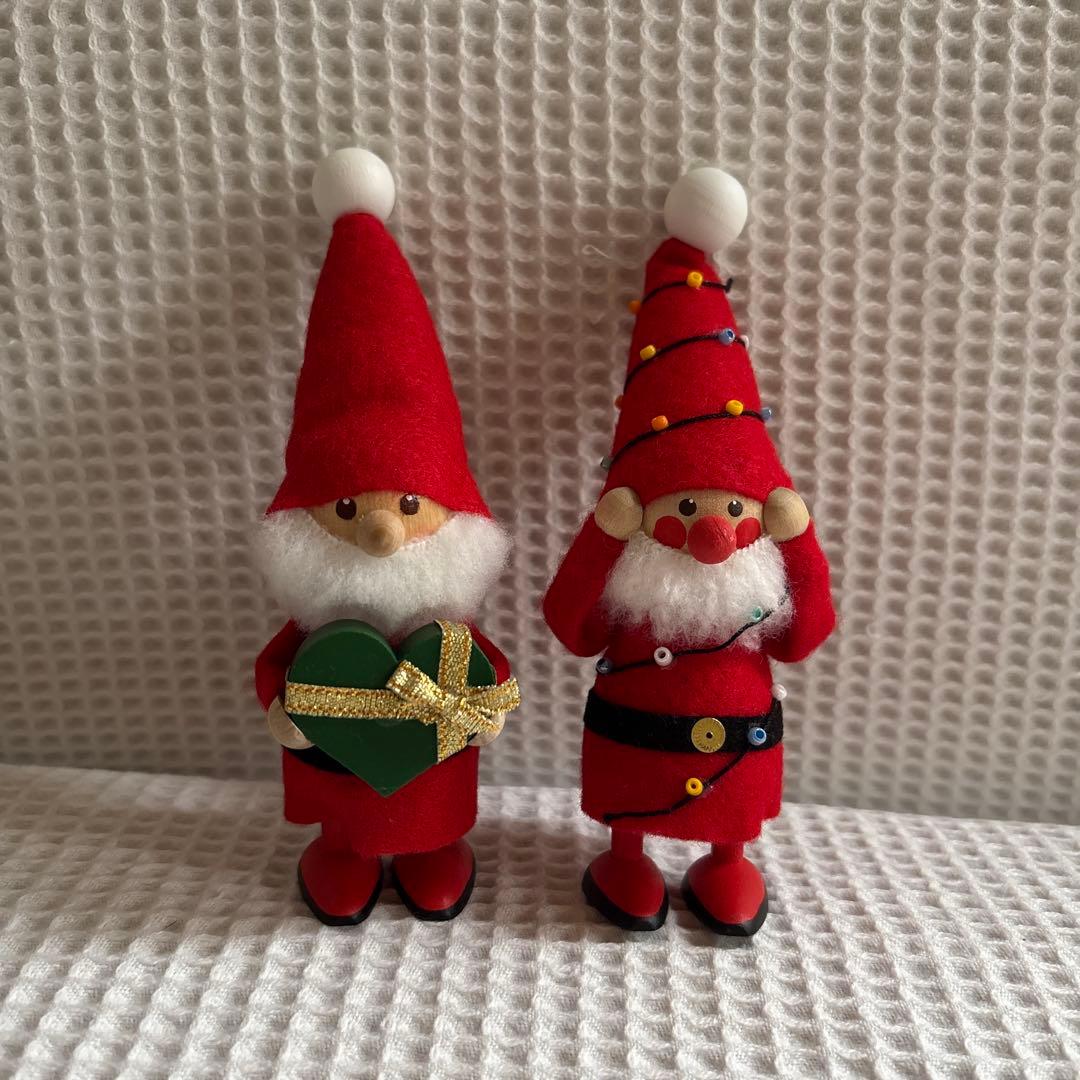 ノルディカニッセ　サンタクロース フィギュア 2体セット