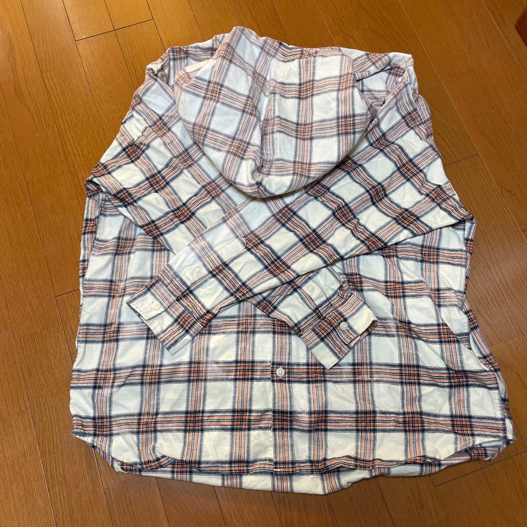 DIESEL 24ss フード付きチェックシャツ