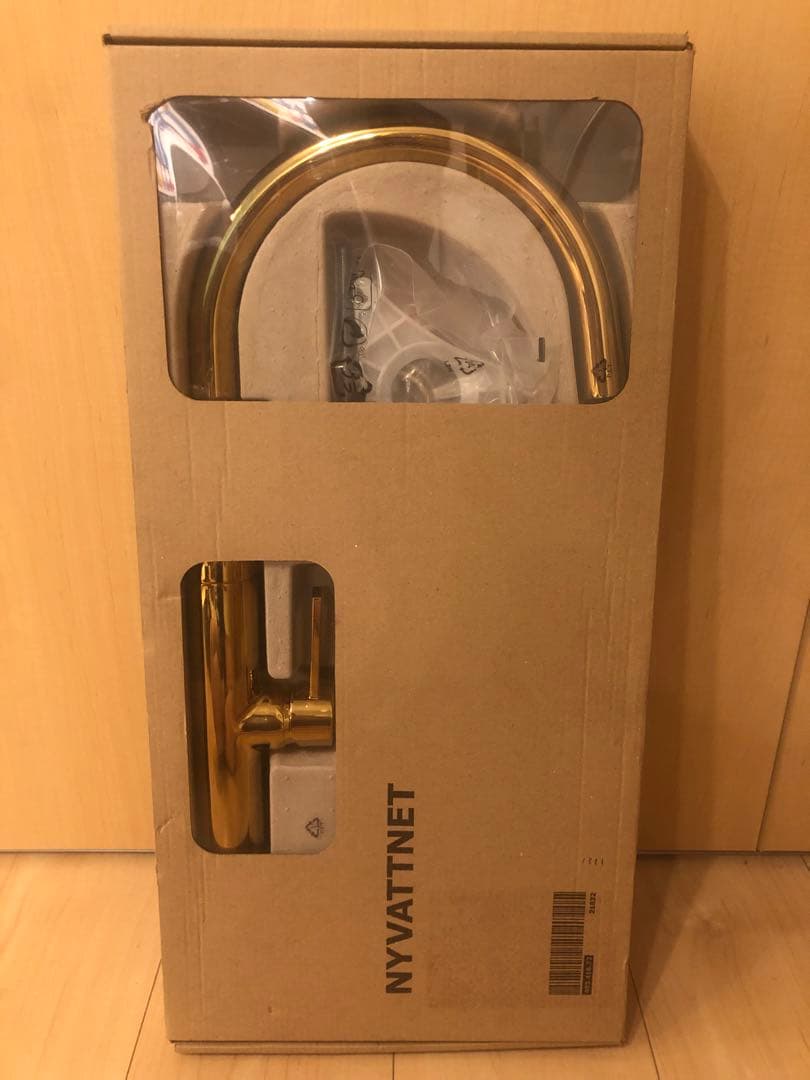 IKEA キッチン 混合水栓 ニーヴァトネット 新品未開封品 希少ゴールド