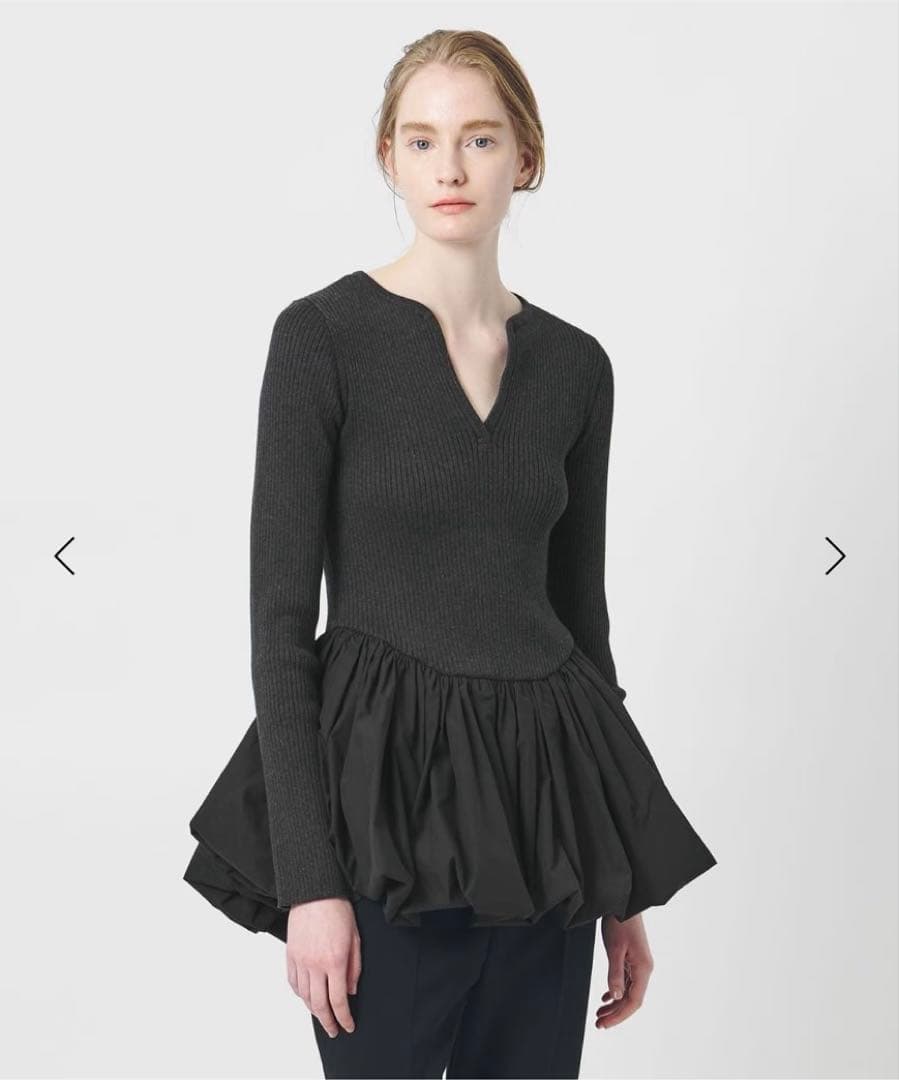 ＜AEWEN MATOPH＞バルーンコンビ 二ットプルオーバー ウォッシャブル