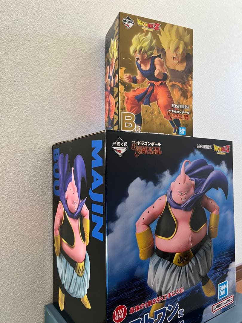 一番くじラストワン賞B賞スーパサイヤ人悟空 & 魔人ブウ フィギュア