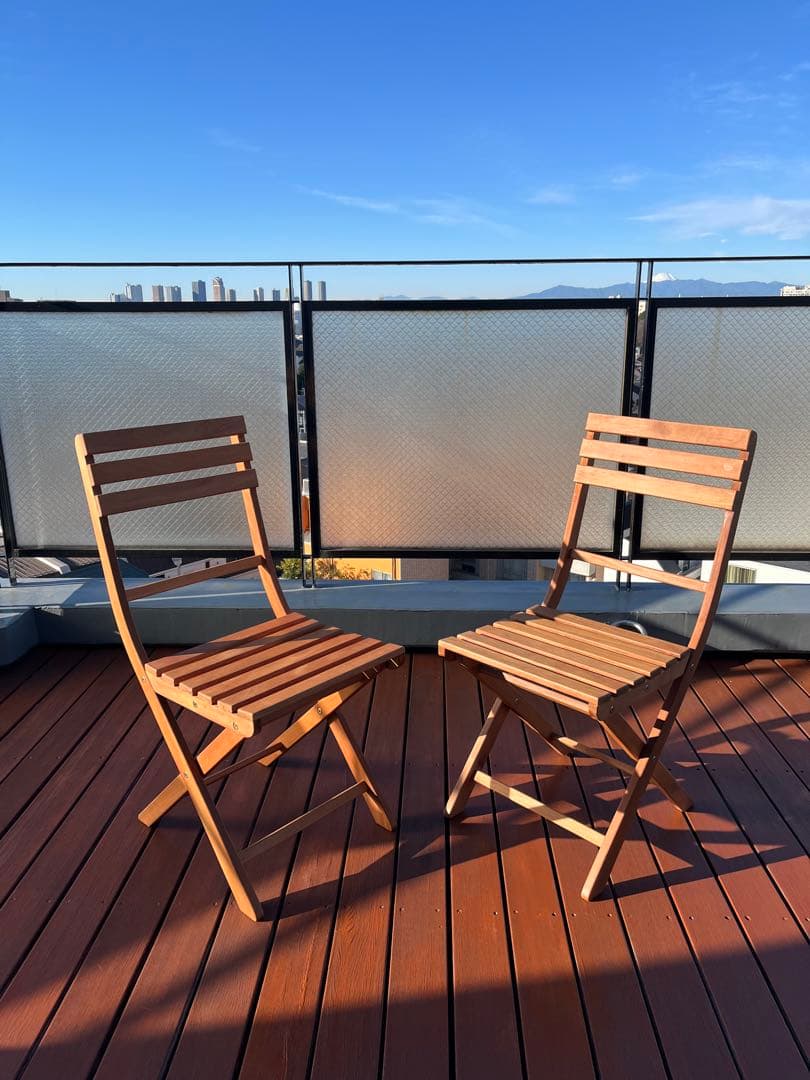DSR様【ACTUS】折りたたみ木製ガーデンチェア