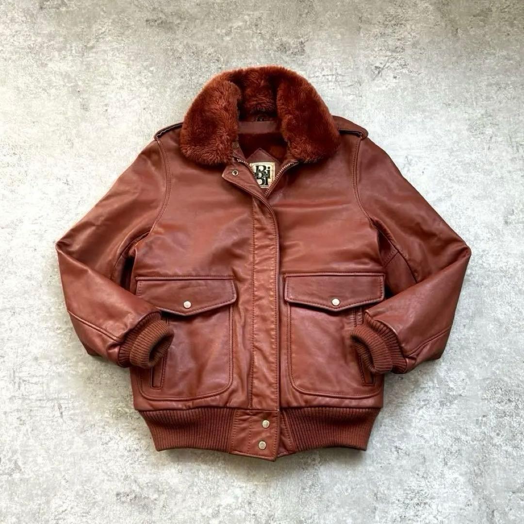 【超希少】80s 短丈 ヴィンテージ フライトレザージャケット G-1 A-2