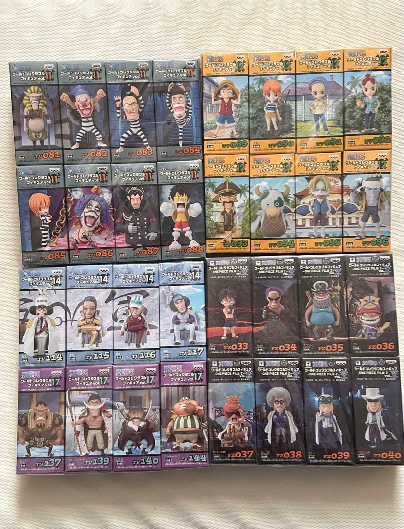 ワンピースワールドコレクタブルフィギュア Vol.5、11、12、14、17 ワンピース ワールドコレクタブルフィギュア～ワーコレZOO～vol